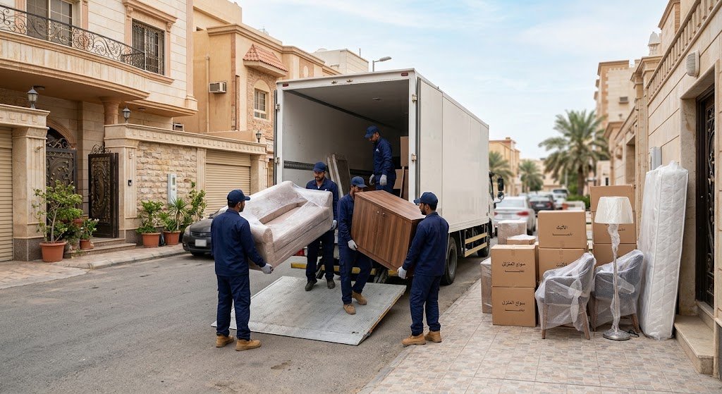 نقل عفش حي الروابي بجدة لتقديم أفضل خدمات فك وتغليف ونقل الأثاث باحترافية