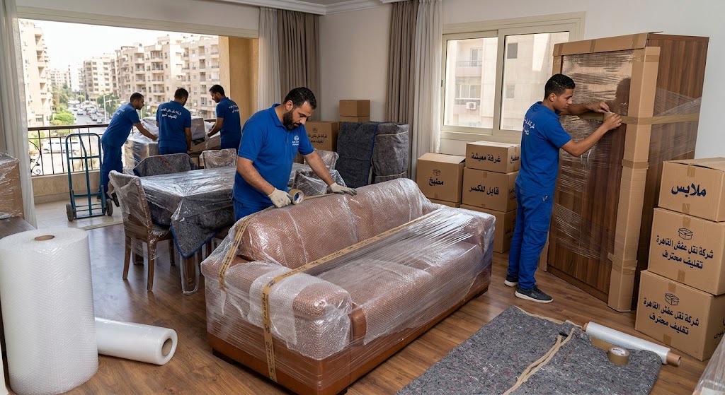 شركة نقل اثاث مع التغليف المنزلي