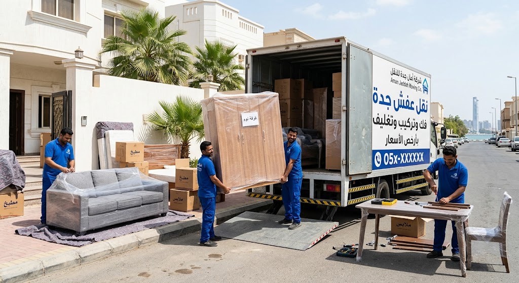 نقل عفش جدة | فك وتركيب وتغليف بأرخص الأسعار