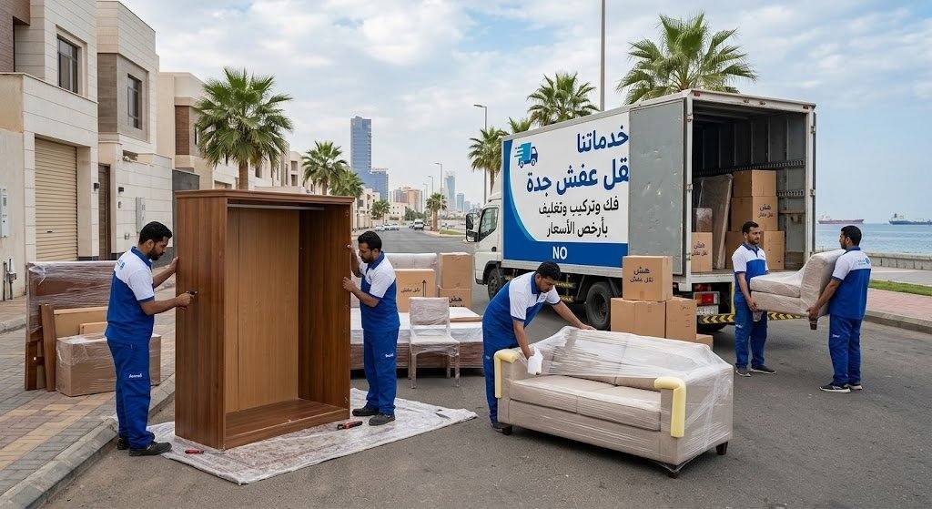 خدماتنا نقل عفش جدة | فك وتركيب وتغليف بأرخص الأسعار